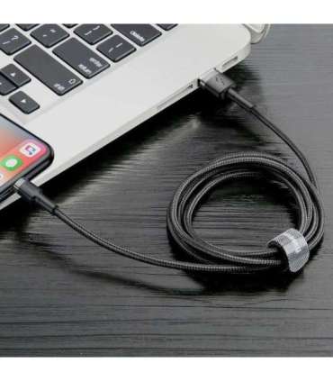 Baseus Cafule USB Lightning Cable 2.4A 0.5m (Gray+Black)