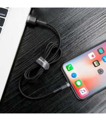 Baseus Cafule USB Lightning Cable 2,4A 1m (Gray+Black)