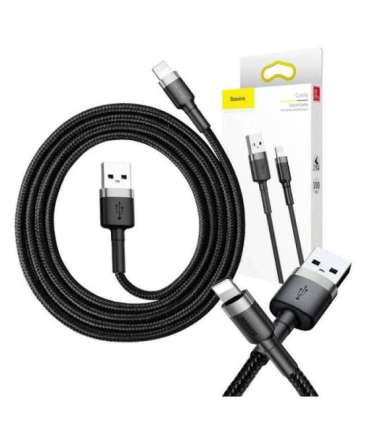 Baseus Cafule USB Lightning Cable 2,4A 1m (Gray+Black)