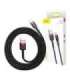 Baseus Cafule Cable USB Lightning 2A 3m (Black+Red)