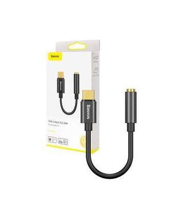 Baseus L54 Audio Adapter USB-C + mini jack 3,5mm (Black)