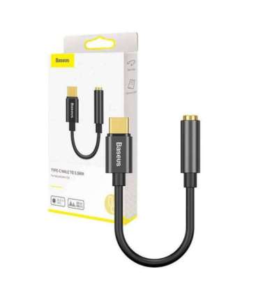 Baseus L54 Audio Adapter USB-C + mini jack 3,5mm (Black)
