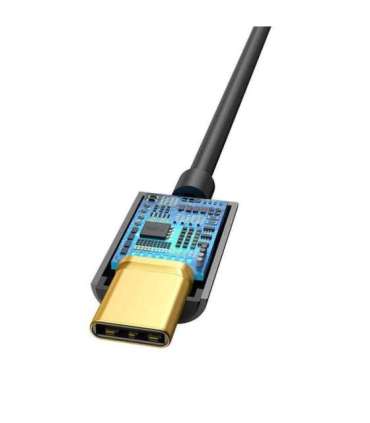 Baseus L54 Audio Adapter USB-C + mini jack 3,5mm (Black)