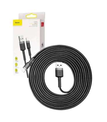 Baseus Cafule USB Lightning Cable 2A 3m (Black+Gray)