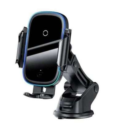 Baseus Light Electric Car Holder with Qi inductive charger (Black)