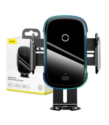 Baseus Light Electric Car Holder with Qi inductive charger (Black)