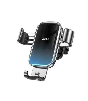 Baseus Glaze gravitational car holder for ventilation grid, aluminum (black)