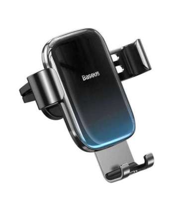 Baseus Glaze gravitational car holder for ventilation grid, aluminum (black)