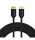 Baseus 2x HDMI 2.0 4K 60Hz Cable, 3D, HDR, 18Gbps, 5m (black)