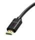 Baseus 2x HDMI 2.0 4K 60Hz Cable, 3D, HDR, 18Gbps, 5m (black)