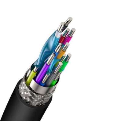 Baseus 2x HDMI 2.0 4K 60Hz Cable, 3D, HDR, 18Gbps, 5m (black)