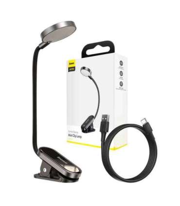 Baseus (DGRAD-0G) Comfort Reading Mini Clip Lamp (dark gray)