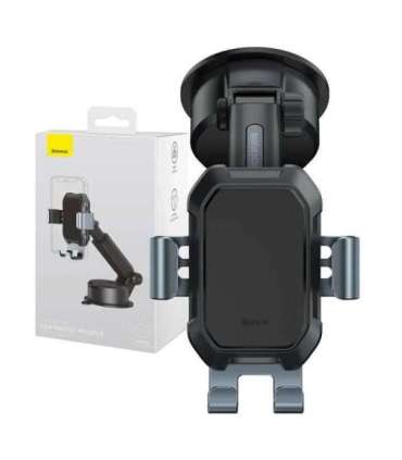 Gravity car mount for Baseus Tank phone with suction cup (black)