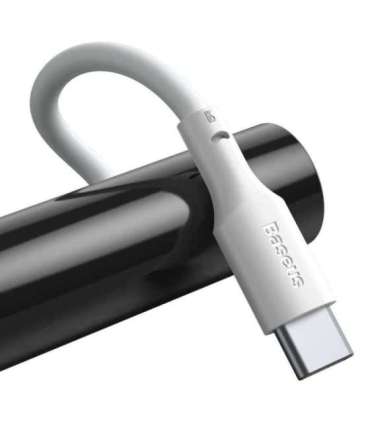 Baseus Simple Wisdom Data Cable Kit USB to Type-C 5A (2PCS/Set）1.5m White