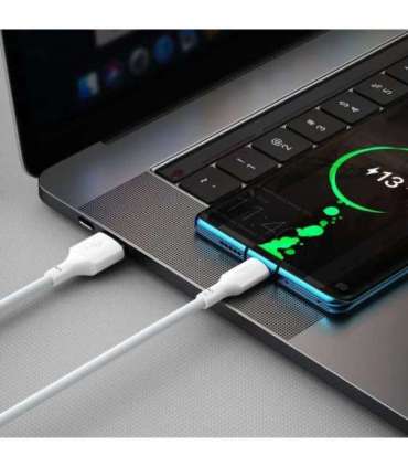 Baseus Simple Wisdom Data Cable Kit USB to Type-C 5A (2PCS/Set）1.5m White