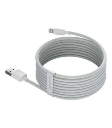 Baseus Simple Wisdom Data Cable Kit USB to Lightning 2.4A (2PCS/Set）1.5m White
