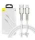 USB-C cable for Lightning Baseus Cafule, PD, 20W, 1m (white)