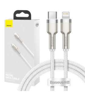USB-C cable for Lightning Baseus Cafule, PD, 20W, 1m (white)