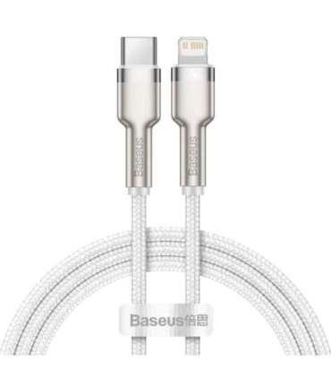 USB-C cable for Lightning Baseus Cafule, PD, 20W, 1m (white)