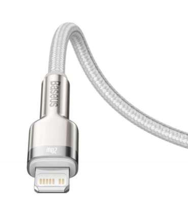 USB-C cable for Lightning Baseus Cafule, PD, 20W, 1m (white)