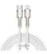 USB-C cable for Lightning Baseus Cafule, PD, 20W, 2m (white)