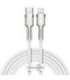 USB-C cable for Lightning Baseus Cafule, PD, 20W, 2m (white)