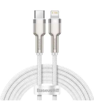 USB-C cable for Lightning Baseus Cafule, PD, 20W, 2m (white)