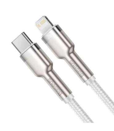 USB-C cable for Lightning Baseus Cafule, PD, 20W, 2m (white)
