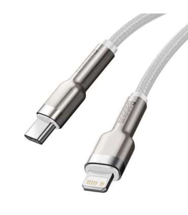 USB-C cable for Lightning Baseus Cafule, PD, 20W, 2m (white)