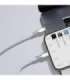 USB-C cable for Lightning Baseus Cafule, PD, 20W, 2m (white)