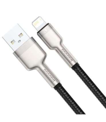 USB cable for Lightning Baseus Cafule, 2.4A, 1m (black)