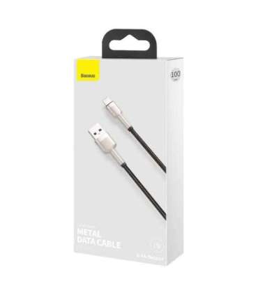 USB cable for Lightning Baseus Cafule, 2.4A, 1m (black)