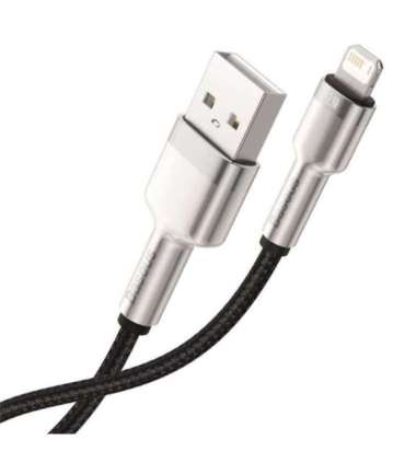 USB cable for Lightning Baseus Cafule, 2.4A, 1m (black)