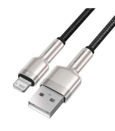 USB cable for Lightning Baseus Cafule, 2.4A, 1m (black)