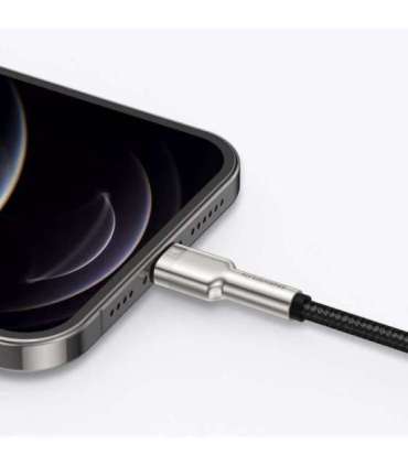 USB cable for Lightning Baseus Cafule, 2.4A, 1m (black)