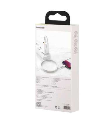 USB-C to Lightning Baseus High Density Braided Cable, 20W, PD, 2m (white)
