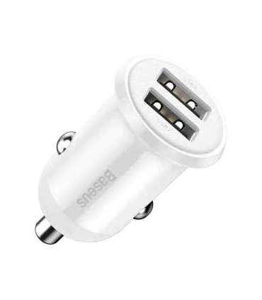 Baseus Grain Pro Car Charger 2x USB 4.8A (white)