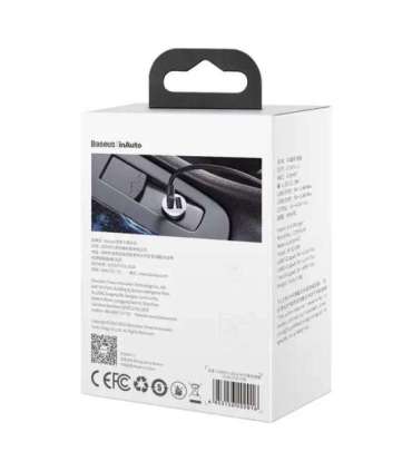 Baseus Grain Pro Car Charger 2x USB 4.8A (white)