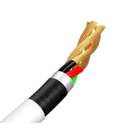 Baseus Simple Wisdom Data Cable Kit USB to Micro 2.1A (2PCS/Set) 1.5m White