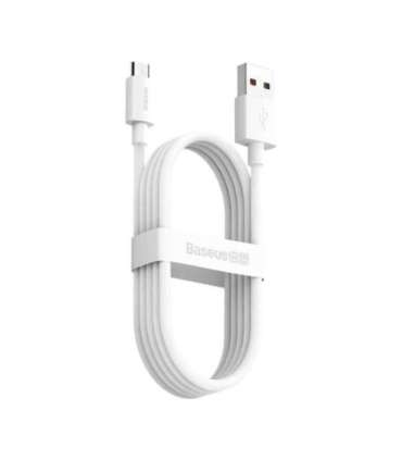 Baseus Simple Wisdom Data Cable Kit USB to Micro 2.1A (2PCS/Set) 1.5m White