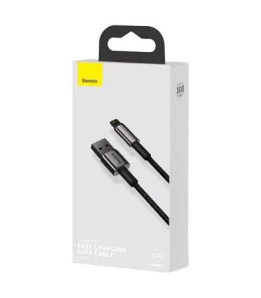 Baseus Tungsten Gold Cable USB to iP 2.4A 1m (black)