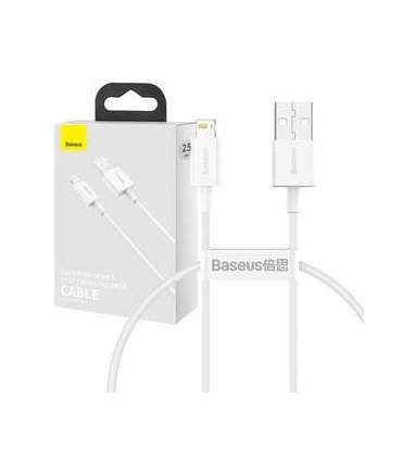 Baseus Superior Series Cable USB to Lightning, 2.4A, 0,25m (white)