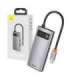 Hub 4in1 Baseus Metal Gleam Series, USB-C to USB 3.0 + USB 2.0 + HDMI + USB-C PD