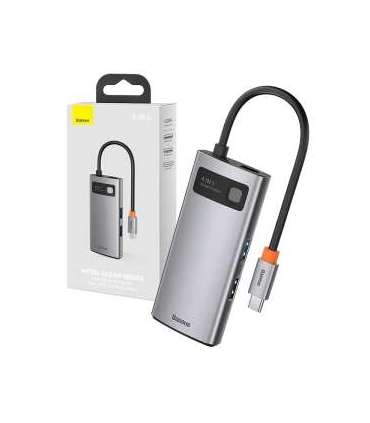 Hub 4in1 Baseus Metal Gleam Series, USB-C to USB 3.0 + USB 2.0 + HDMI + USB-C PD