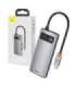Hub 4in1 Baseus Metal Gleam Series, USB-C to USB 3.0 + USB 2.0 + HDMI + USB-C PD