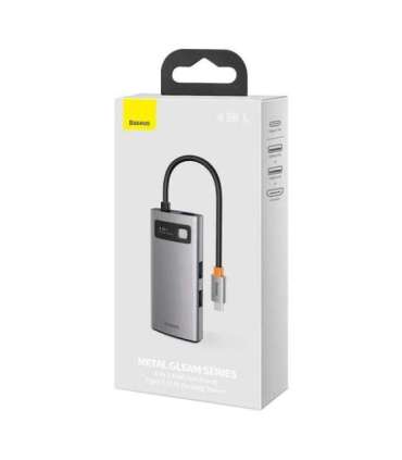 Hub 4in1 Baseus Metal Gleam Series, USB-C to USB 3.0 + USB 2.0 + HDMI + USB-C PD