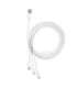 USB cable 3in1 Baseus Superior Series, USB to micro USB / USB-C / Lightning, 3.5A, 1.2m (white)
