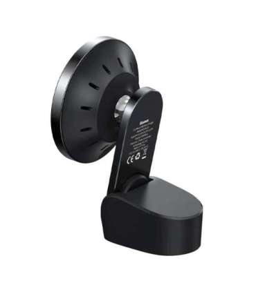 Baseus Big Energy car mount with wireless charger 15W for Iphone 12 / Iphone 13 (Black)