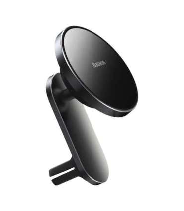 Baseus Big Energy car mount with wireless charger 15W for Iphone 12 / Iphone 13 (Black)