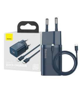 Baseus Super Si Quick Charger 1C 20W with USB-C cable for Lightning 1m (blue)